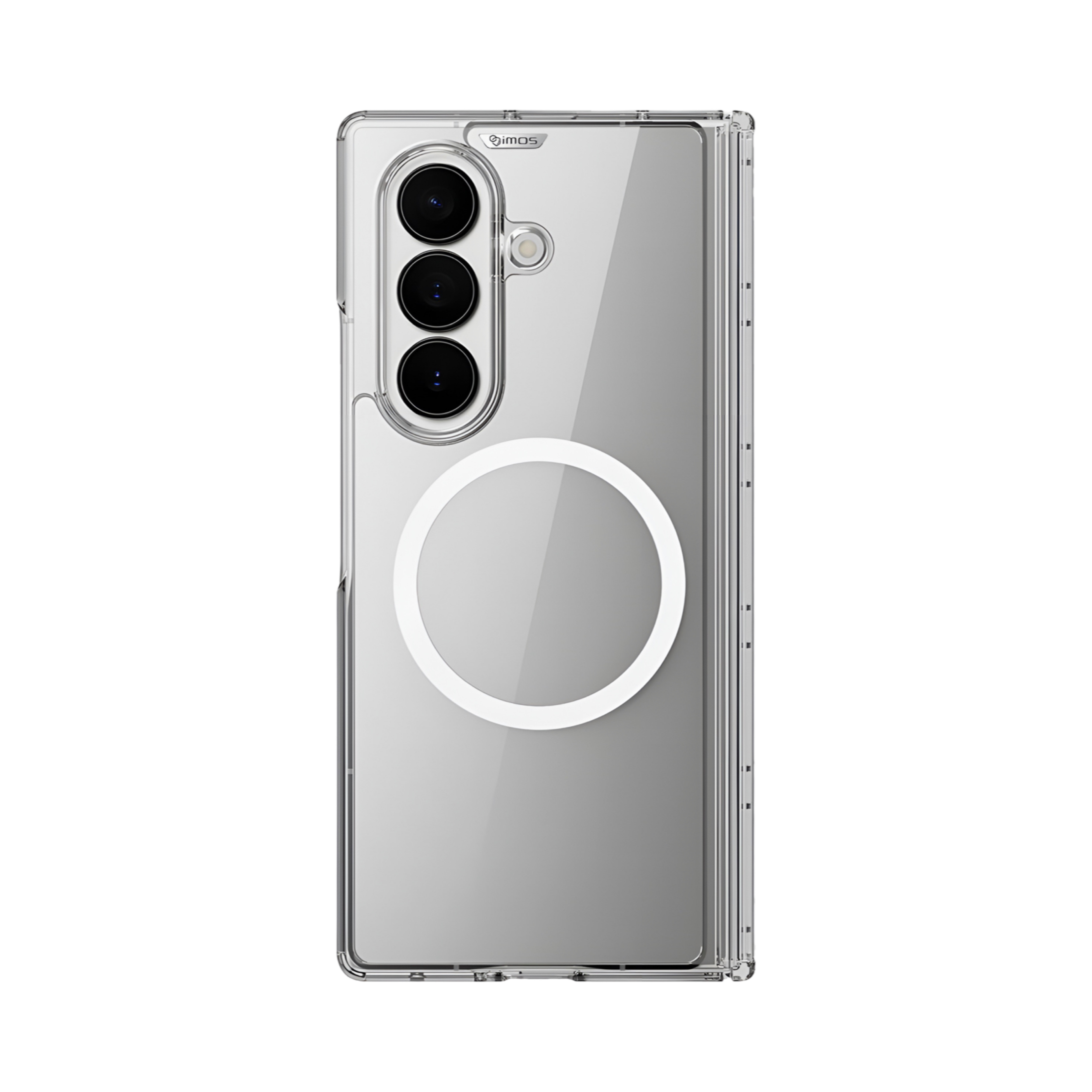 imos Galaxy Z Fold 8 Ultra 軍事防撞轉軸防護透明磁吸保護殼