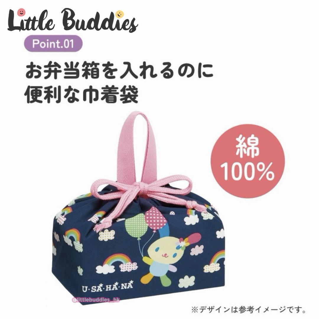 日本製 Skater Sanrio Usahana 彩虹兔 手提束繩袋