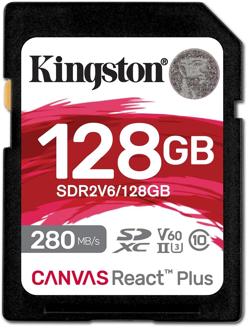 Kingston Canvas React Plus SD 卡 | 高達 280MB/s | 高性能攝影 | Class 10 UHS-II U3 V60 | SDR2V6
