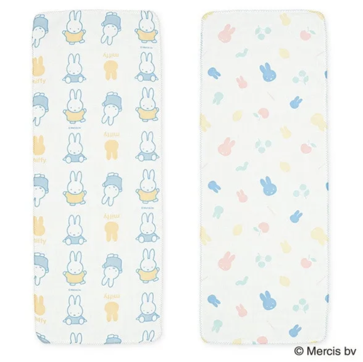 日本製 Miffy 純棉紗巾 浴巾 2枚組 27×70cm