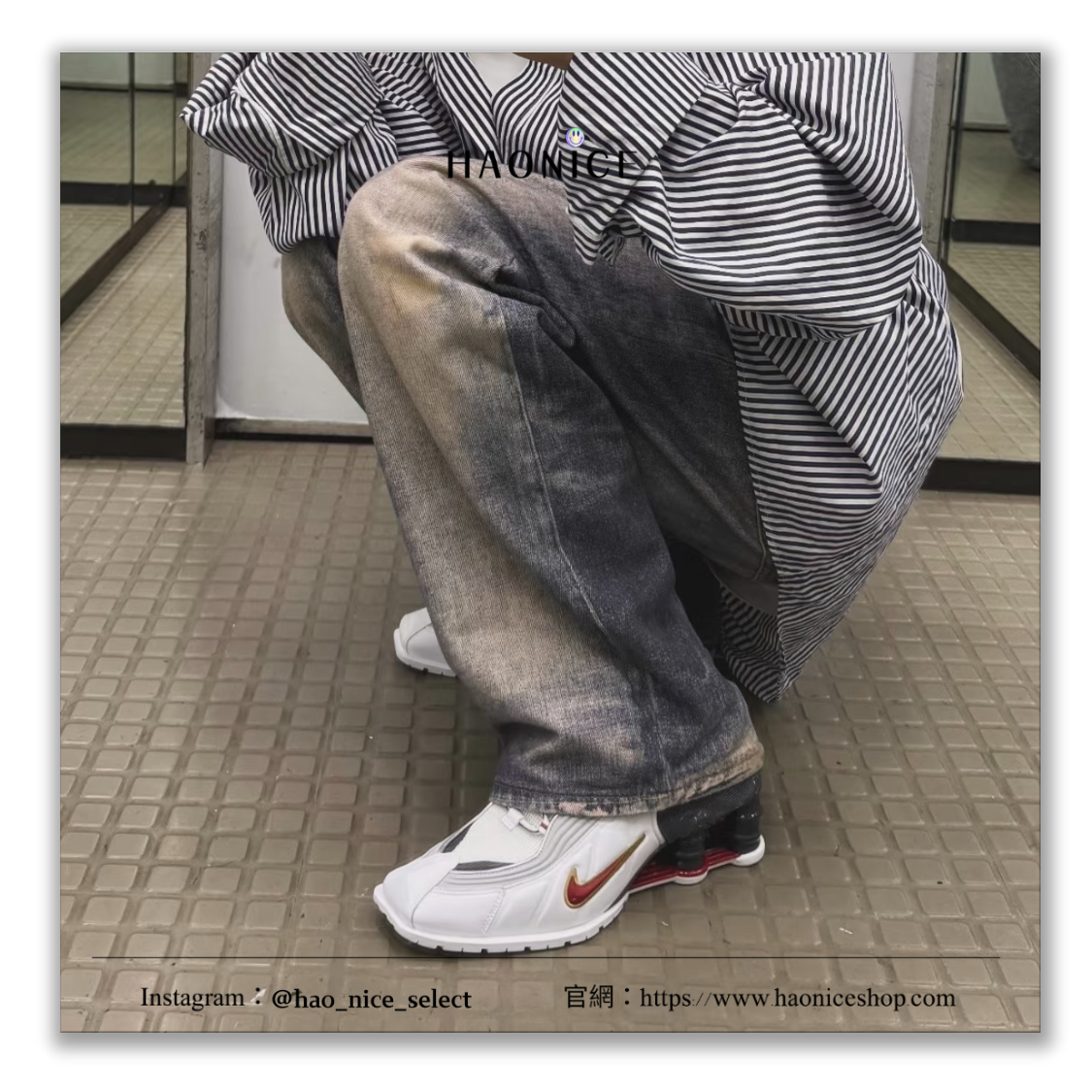 【HAO NICE】頂級聯名🔥Martine Rose × Nike Shox MR4 未來感 前衛 銀色 低筒 休閒鞋