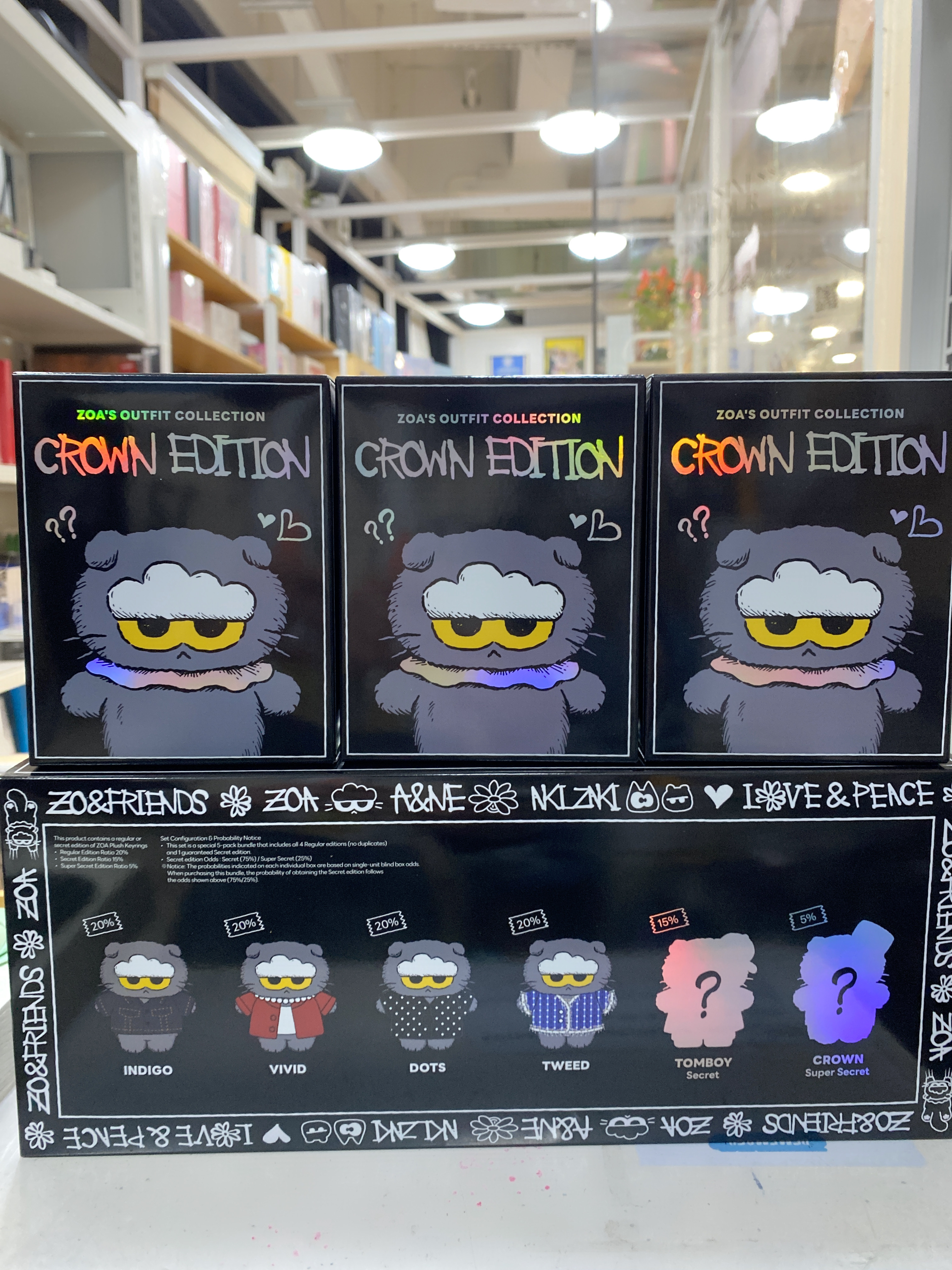 Zo&Friends ZOA’S Outfit collection ( Crown Edition ) random plush keyring