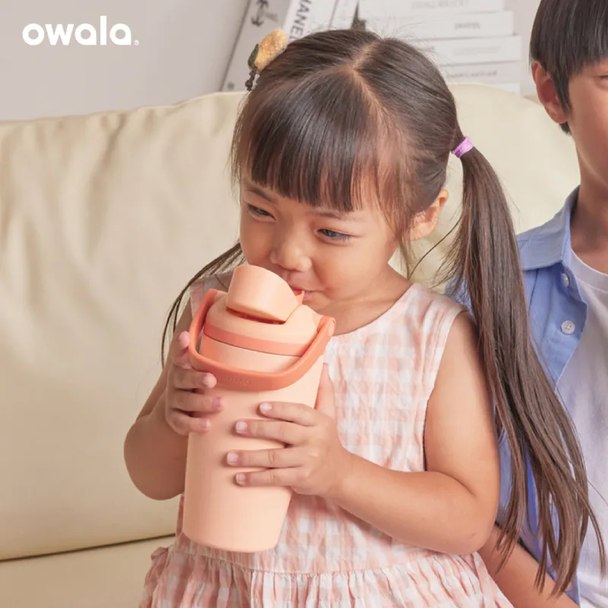 Owala® FreeSip Sway 535ml / 18oz 不鏽鋼 雙飲口吸管手提水壺