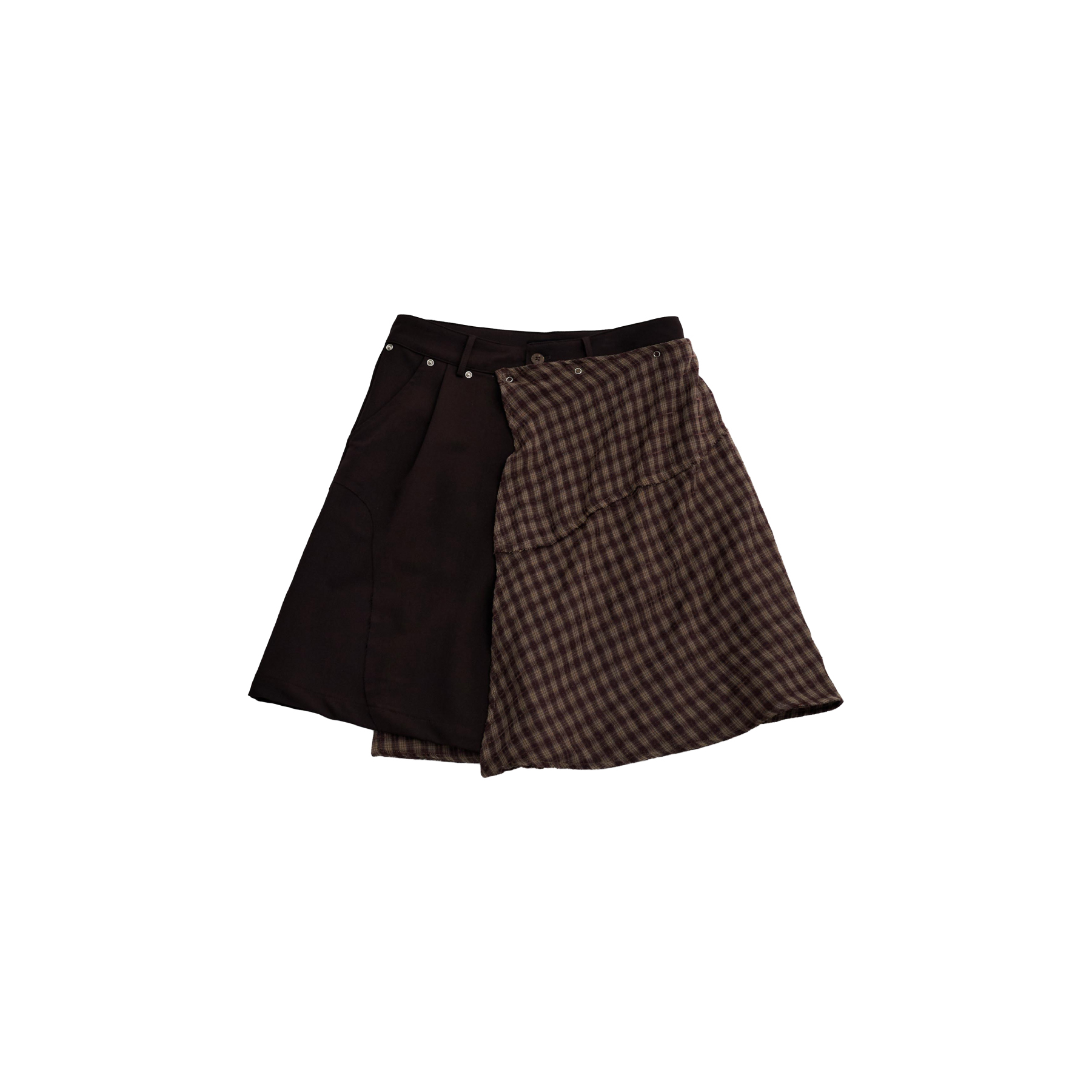 KLONE FAKE PLAID SKORTS