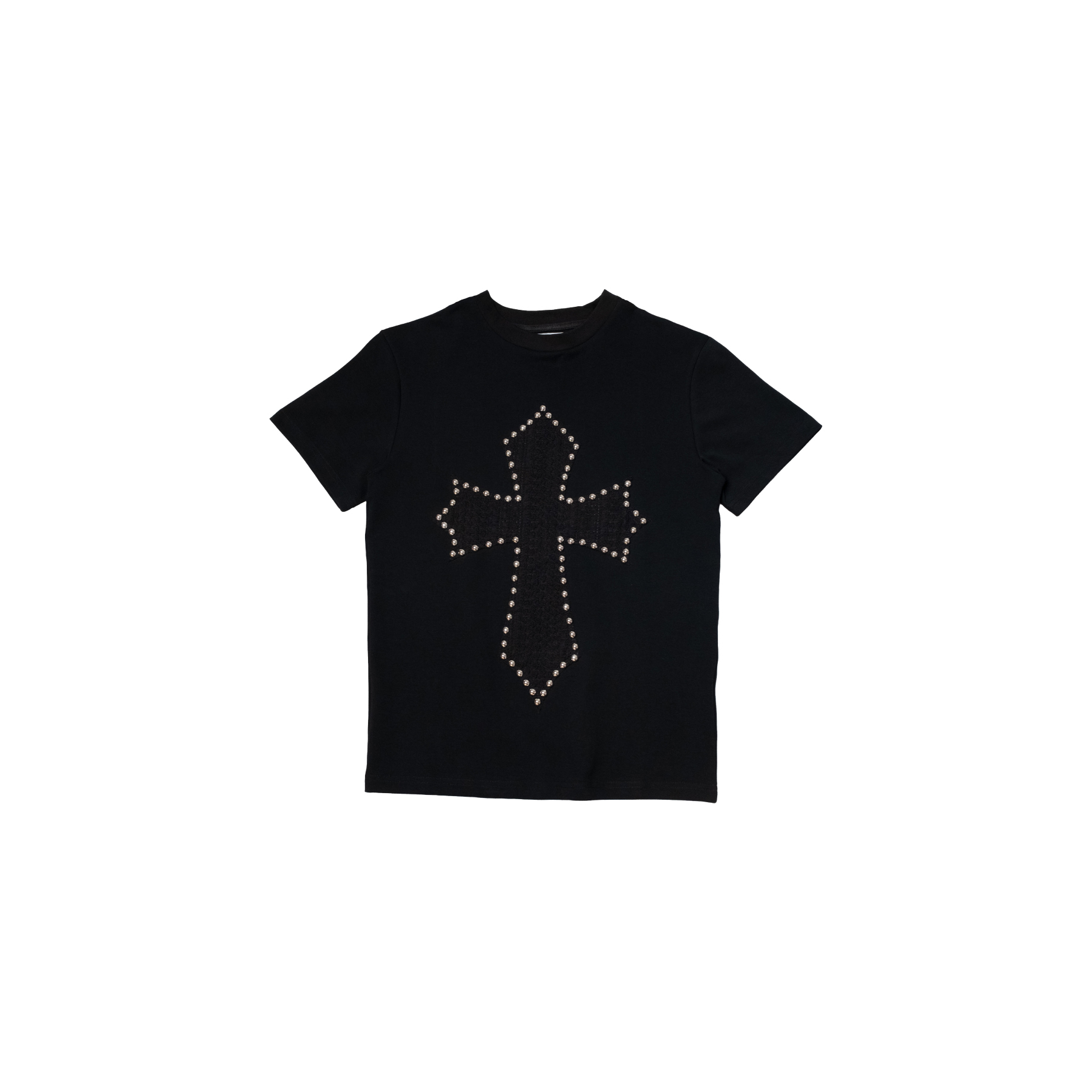 Fashion Killia Studded Gothic Cross Tee