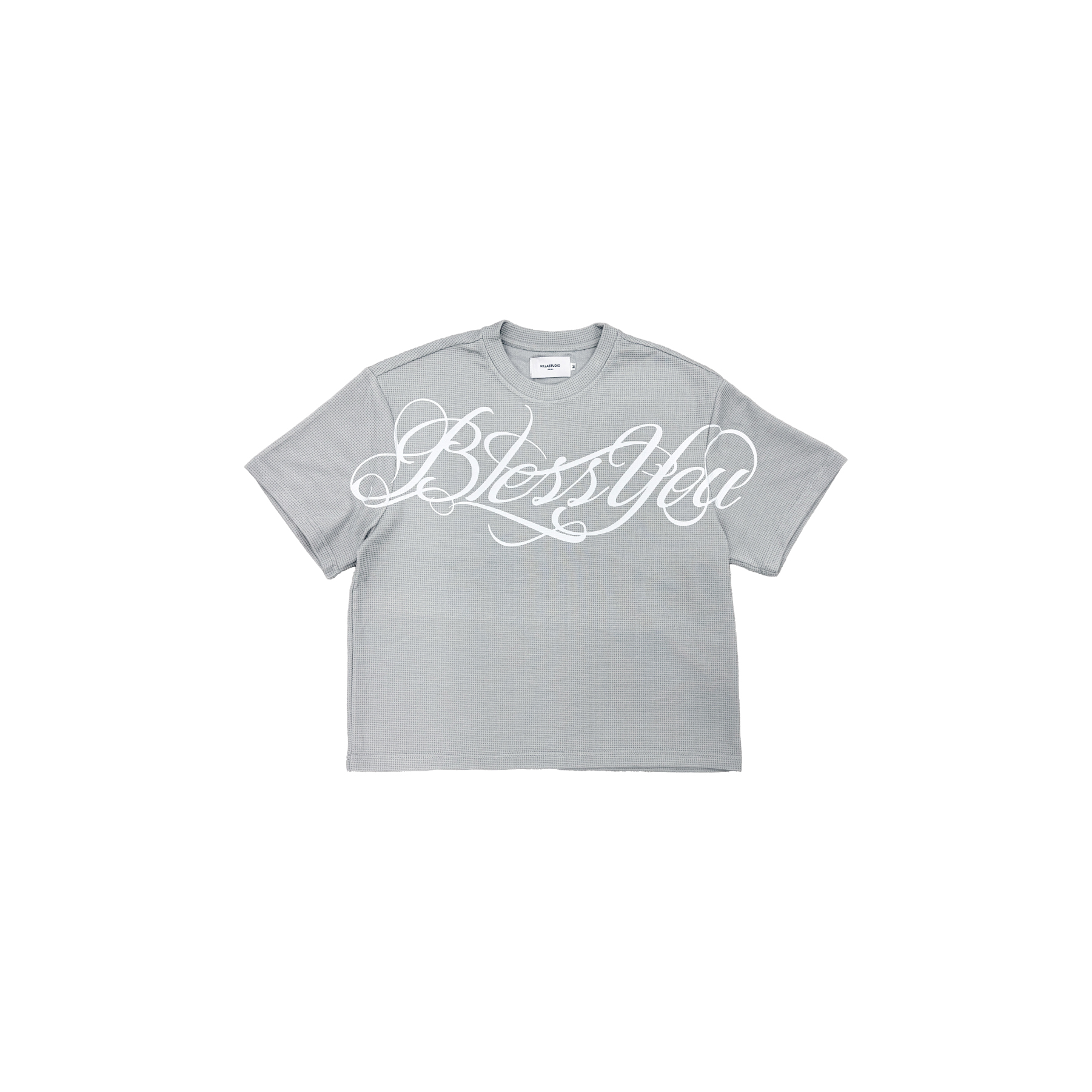 Fashion Killia Bless You Waffle Boxy Tee
