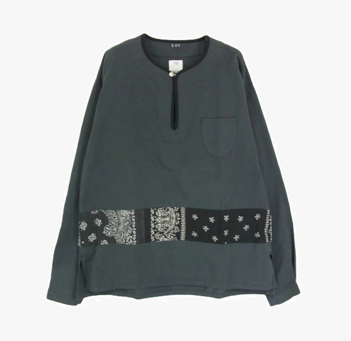 VISVIM BORDER TUNIC P.O. VT BANDANA SHIRT L/S (( USED A )) 中古美品 - SIZE 2 PRE ORDER ITEM (預訂中)