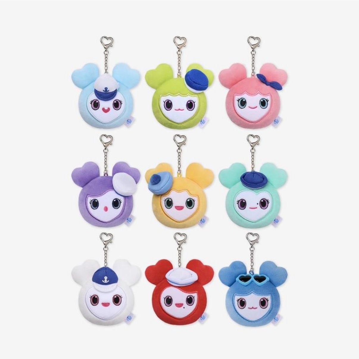 在台現貨｜TWICE 臉娃吊飾 LOVELY FACE KEYRING MARINE Ver.