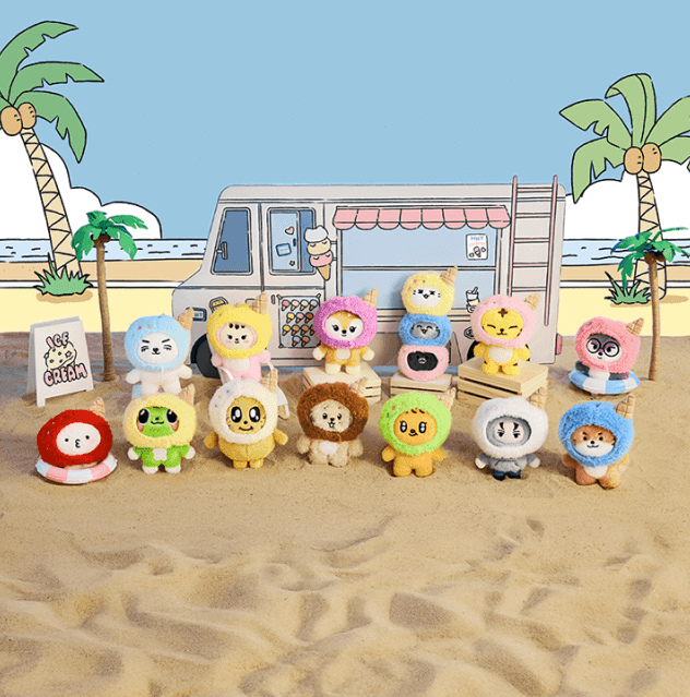 台灣現貨｜SEVENTEEN MINITEEN 冰淇淋 PLUSH KEYRING