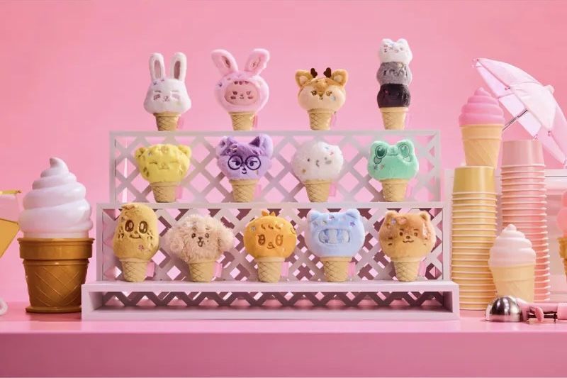 台灣現貨｜SEVENTEEN MINITEEN 冰淇淋甜筒 FACE KEYRING