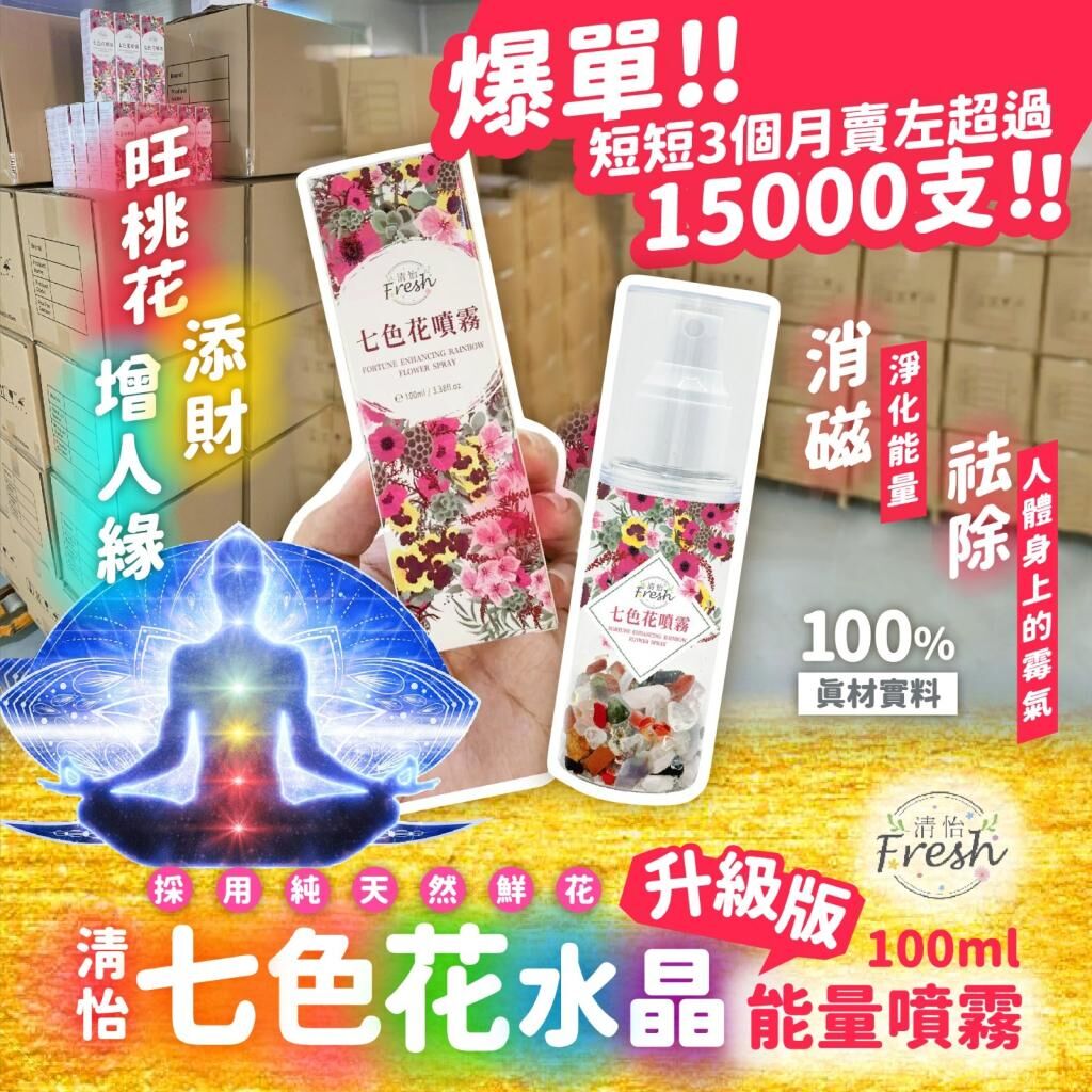 清怡七色花水晶能量噴霧