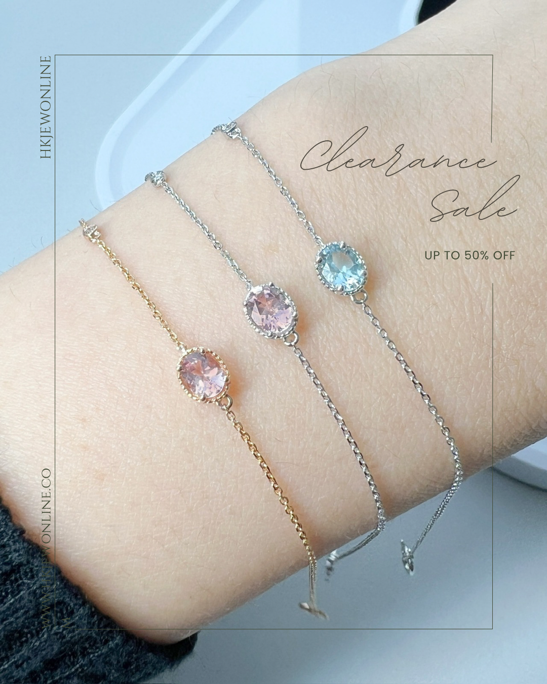 14K Gold Morganite & Diamond Bracelet
