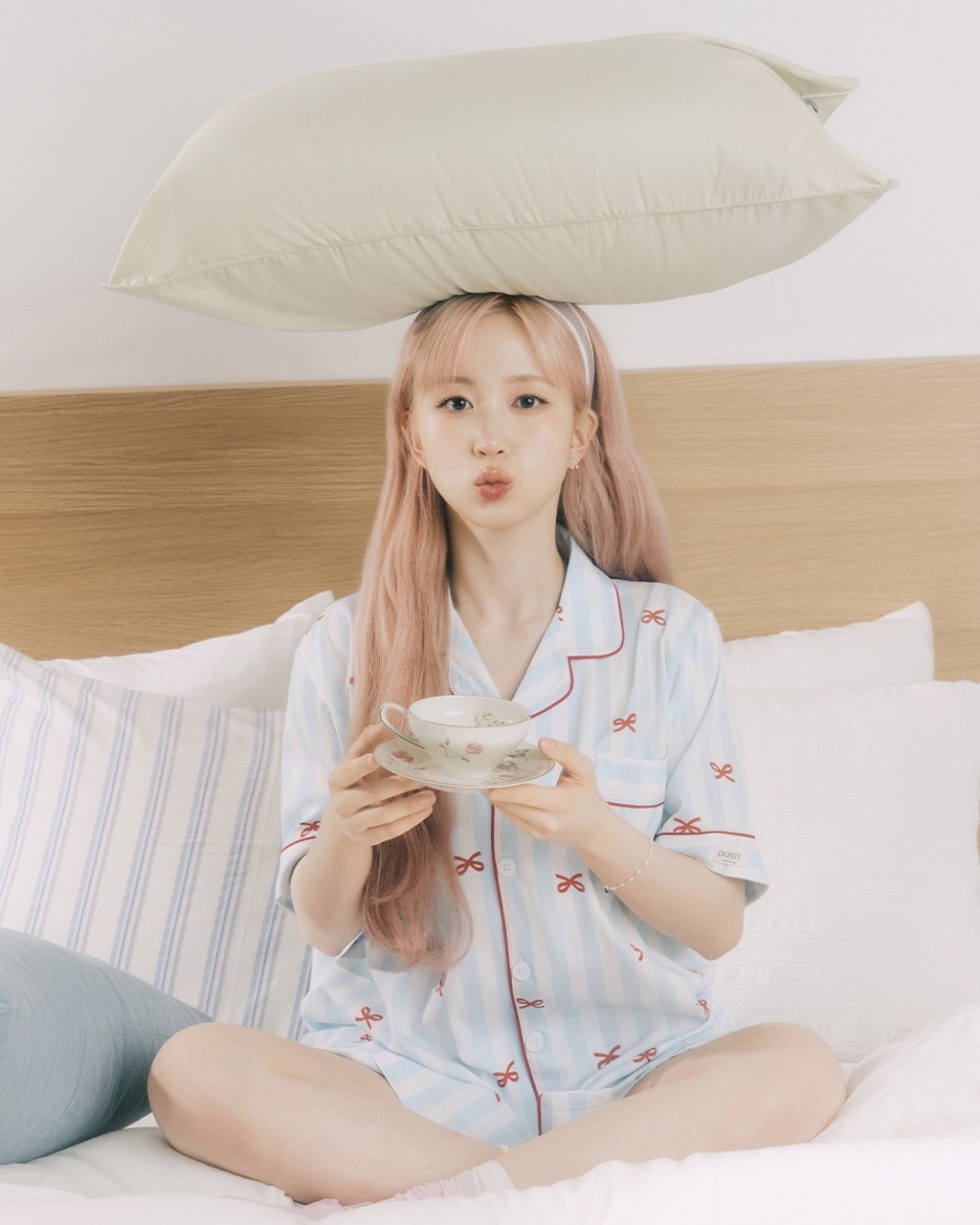 <吳百元同款>Dossy 男女同版 Short-Sleeve Pajamas Set 短袖 短褲 睡衣 套裝組