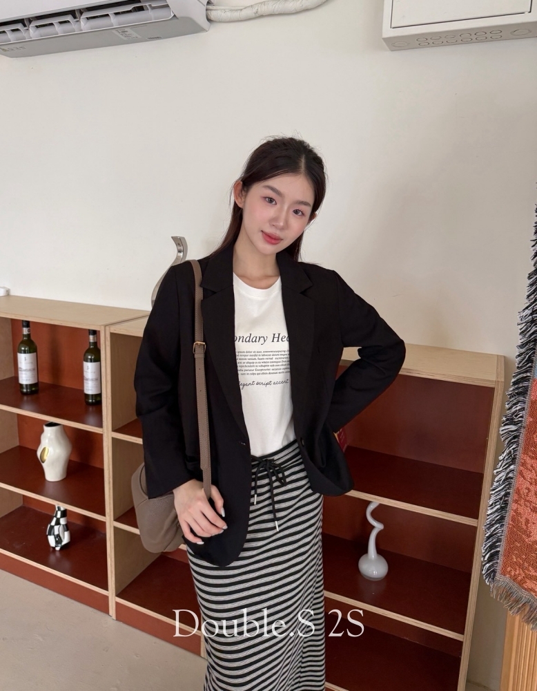 雙口袋!棉麻西裝外套*2色