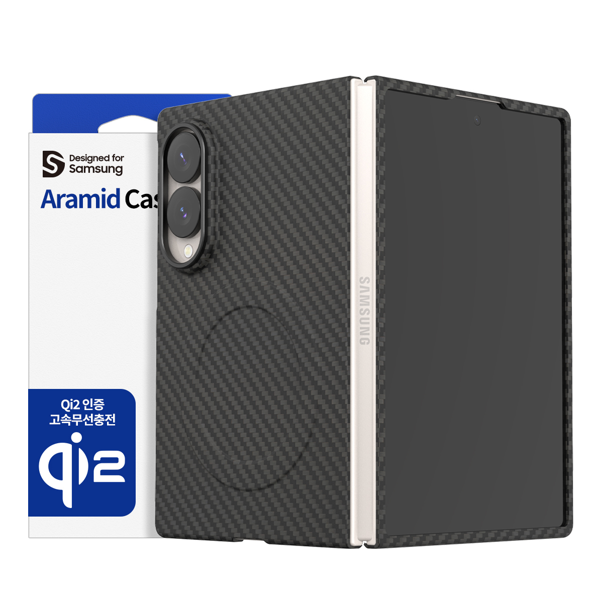 【韓國 Araree】Aramee M Galaxy Z Fold 8  磁吸阿ramid碳纖維手機保護殼 (原裝行貨)