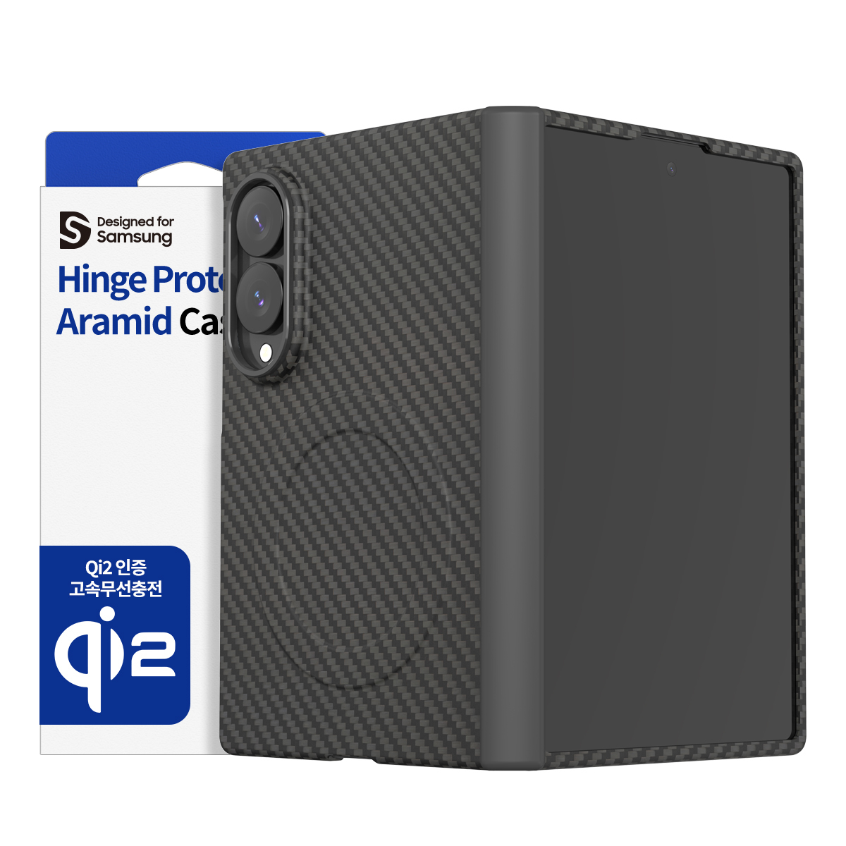 【韓國 Araree】Aramee 360M MagSafe 碳纖維全覆蓋 hinge 鉸鏈保護手機保護殼 Galaxy Z Fold 8 (原裝行貨)