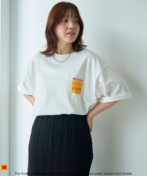 KODAK / logo print T-shirt