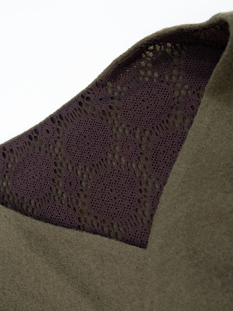 Reversible Shawl - Olive/Brown