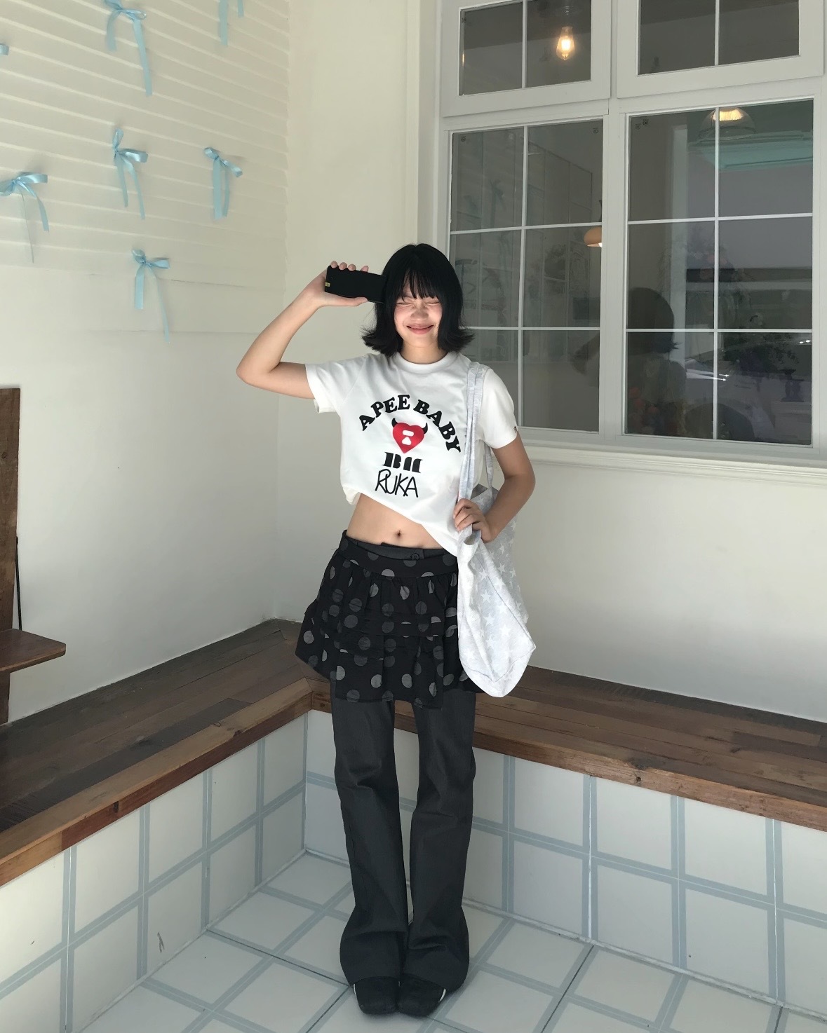 APEE × BABYMONSTER 2026 聯名 寶怪 愛心 Logo 印花 小惡魔角 短袖 4色