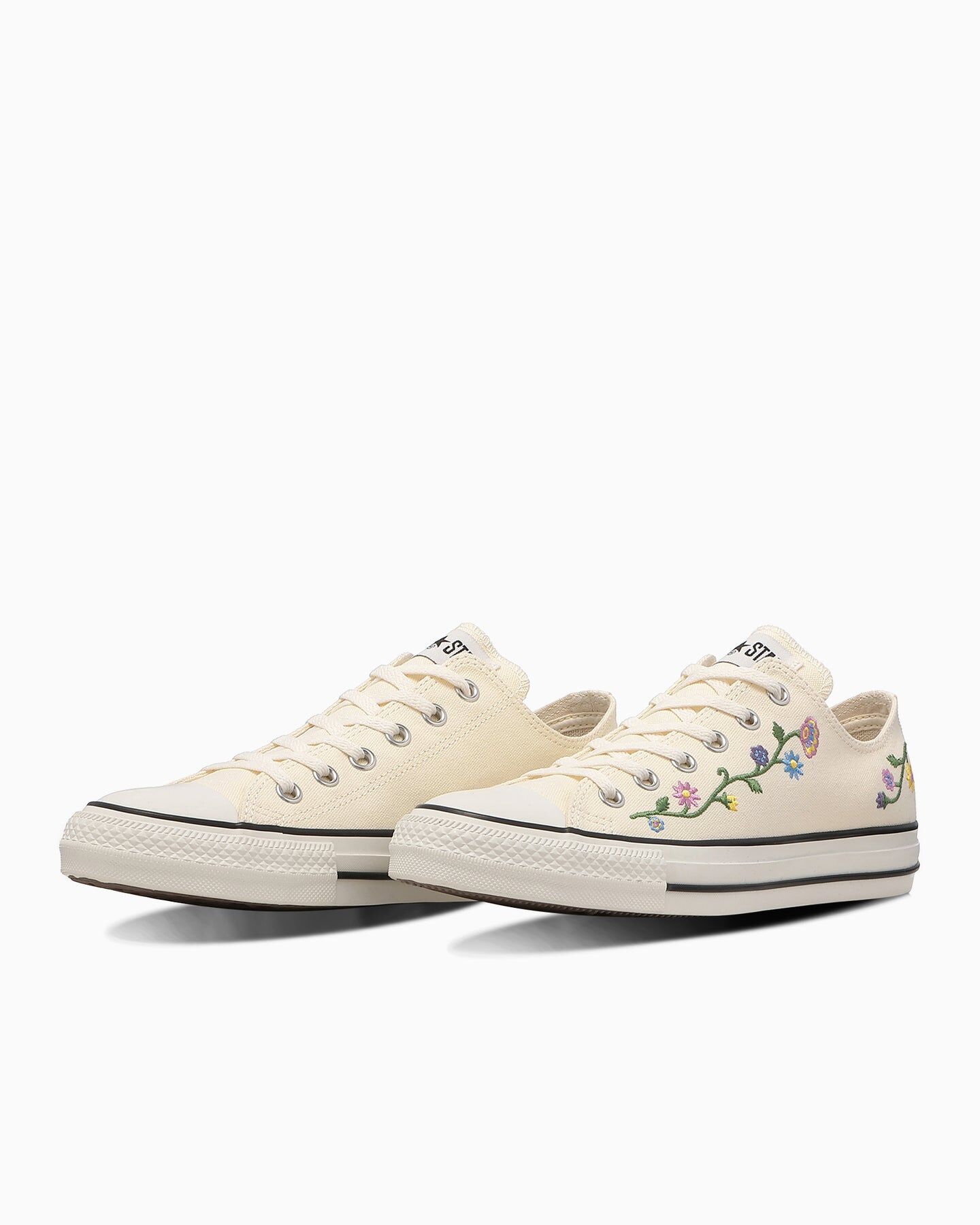 預購┃CONVERSE ALL STAR FOLKSTITCH OX 低筒 帆布鞋 刺繡 象牙白