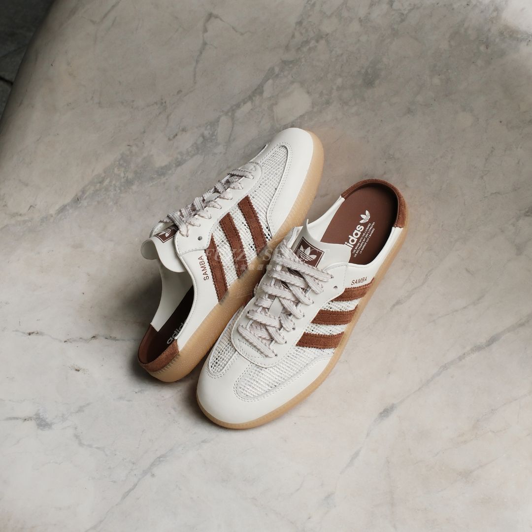【逢甲FUZZY】Adidas Samba OG 包頭半拖 懶人鞋 穆勒鞋 奶茶 白棕 HP5050 HP5051