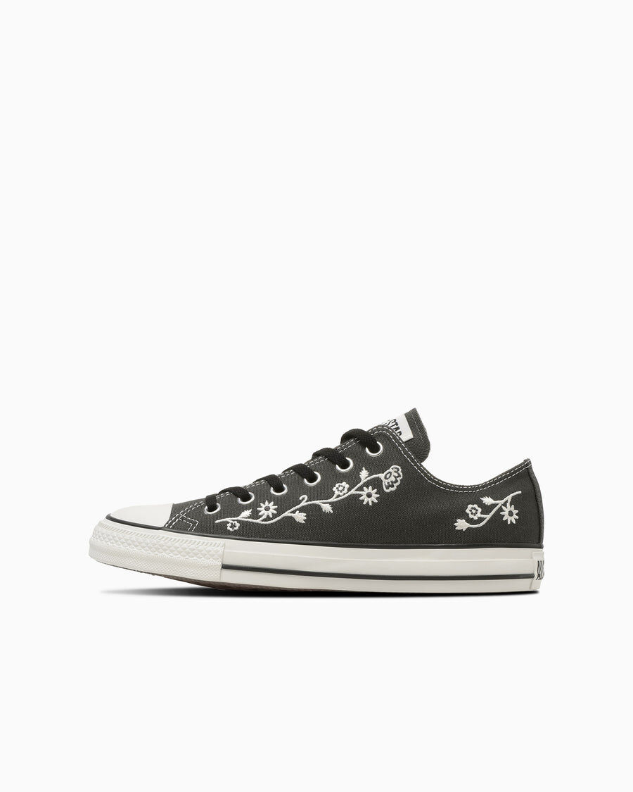 預購┃CONVERSE ALL STAR FOLKSTITCH OX 低筒 帆布鞋 刺繡 墨灰