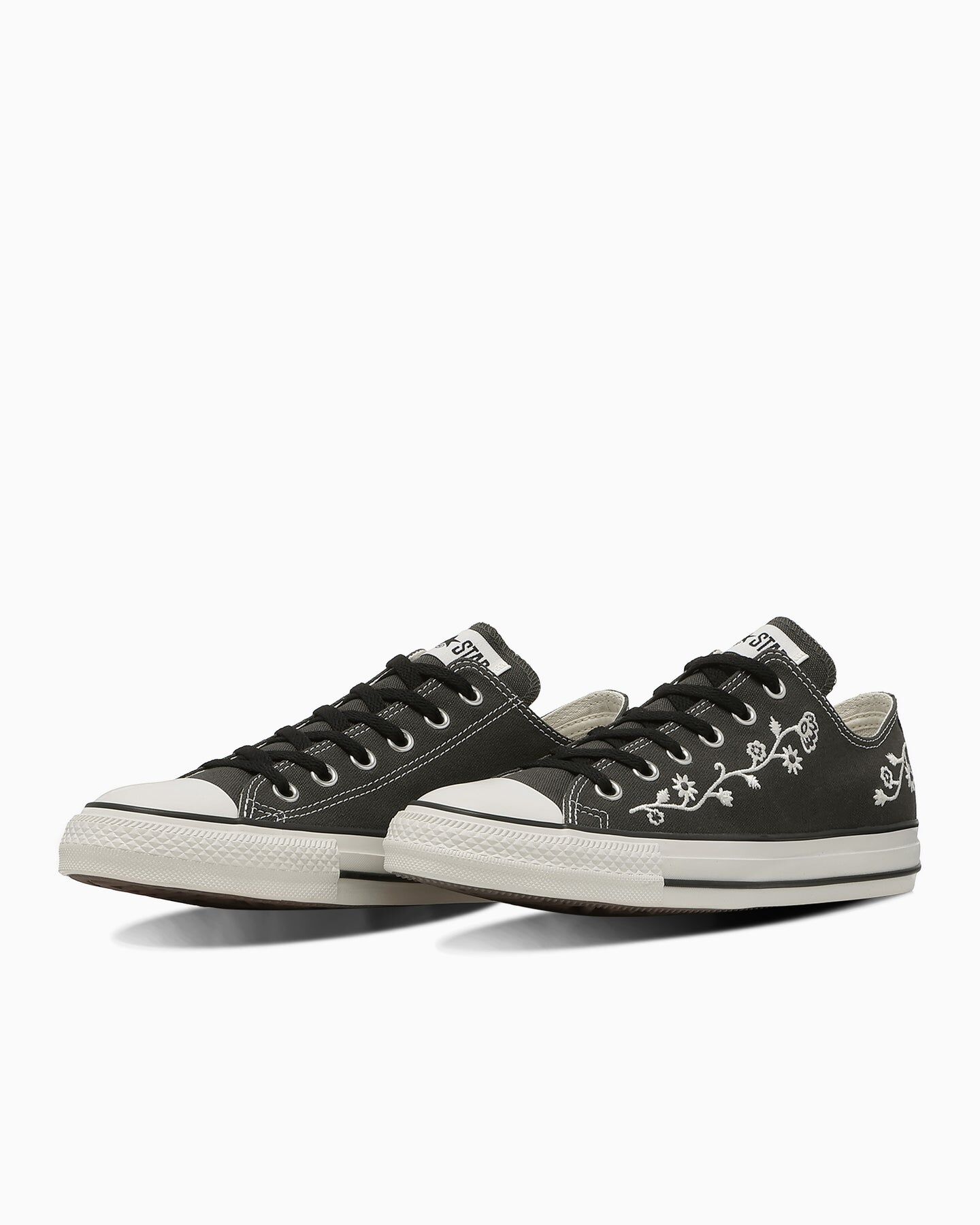 預購┃CONVERSE ALL STAR FOLKSTITCH OX 低筒 帆布鞋 刺繡 墨灰