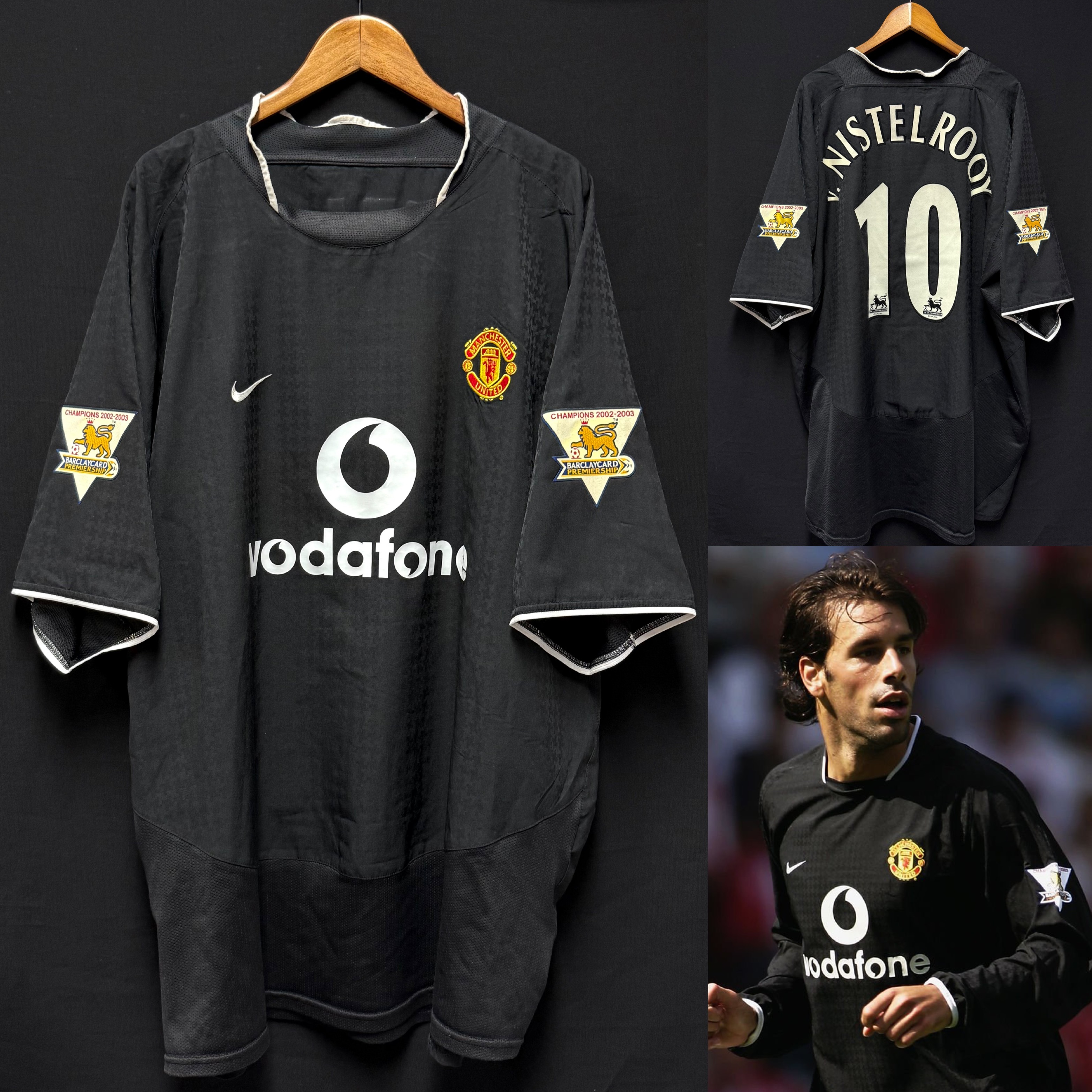 Manchester United 2003-2004 Nike Away Shirt #10 v NISTELROOY
