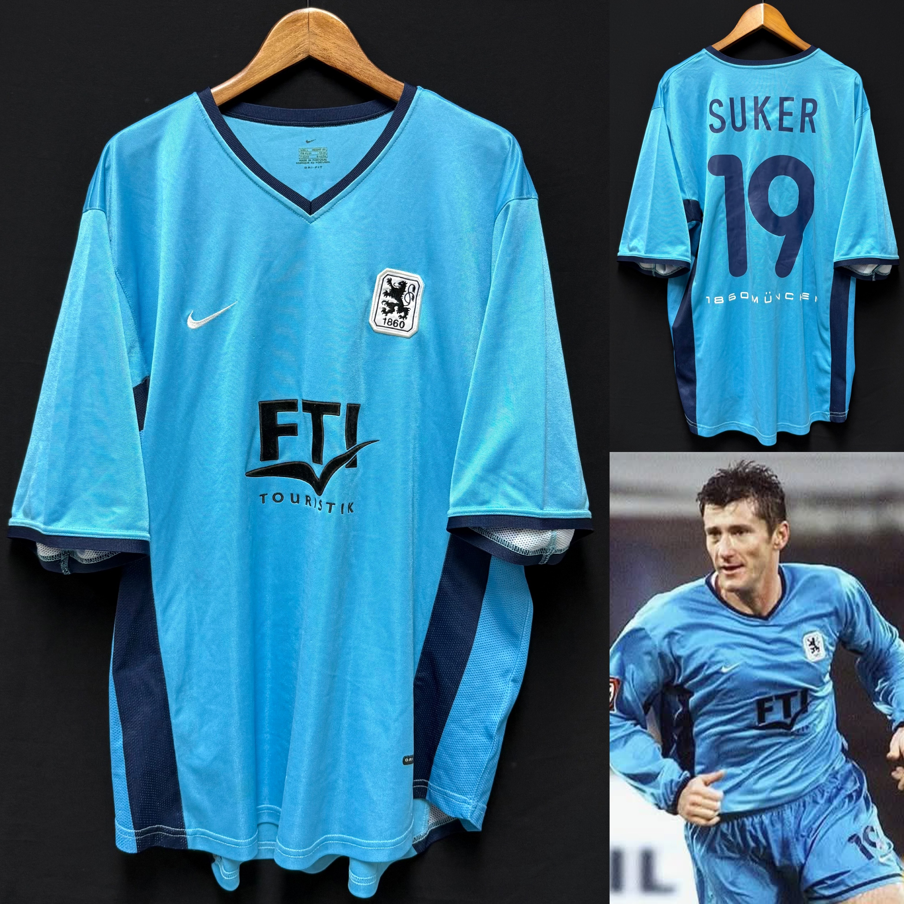 TSV 1860 Munich Nike Home Shirt #19 SUKER