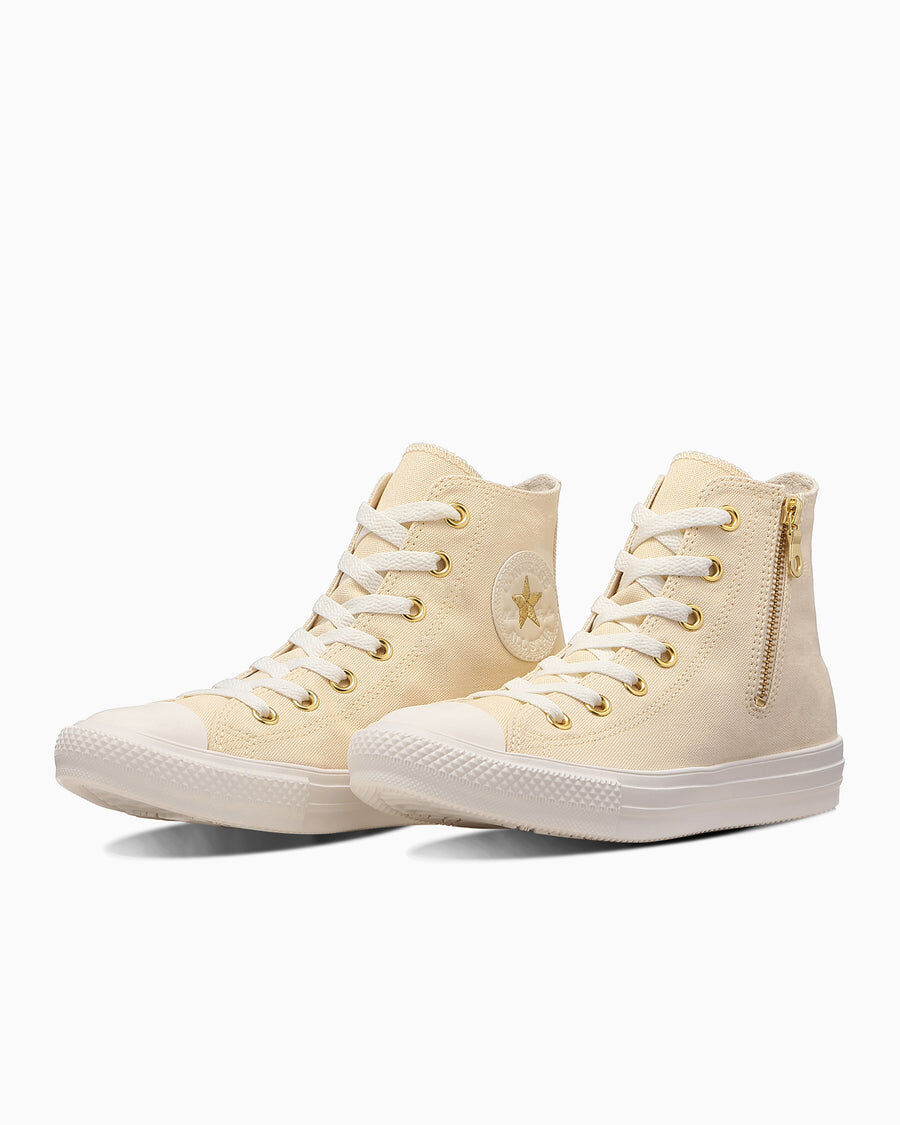 預購┃CONVERSE ALL STAR LIGHT STARSTITCH Z HI 高筒 拉鍊 帆布鞋 刺繡星星 象牙白