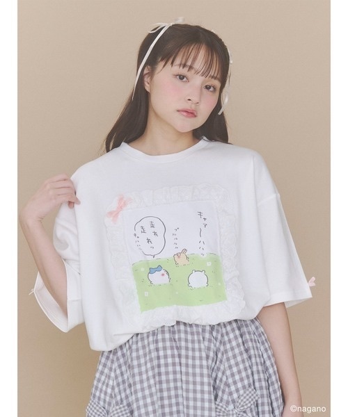 merry jenny / Chiikawa Frill Tee