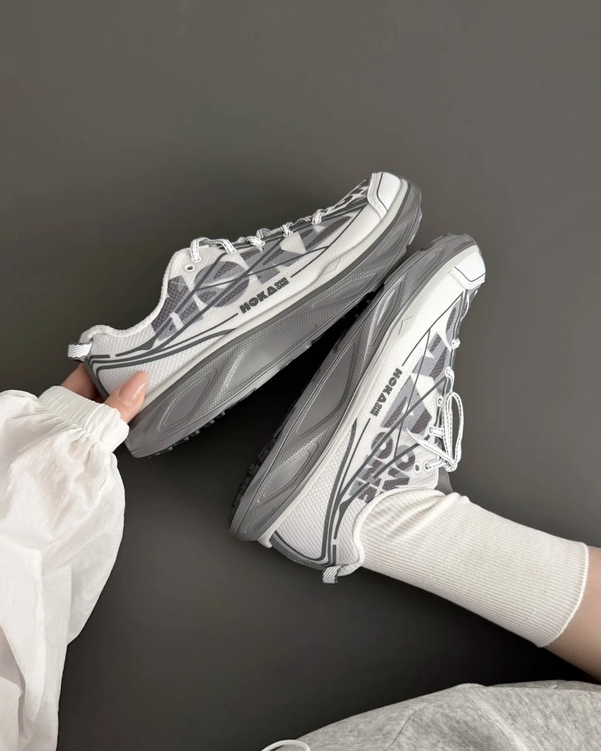 Hoka One One Huaka Pro 緩震 輕量 太空灰