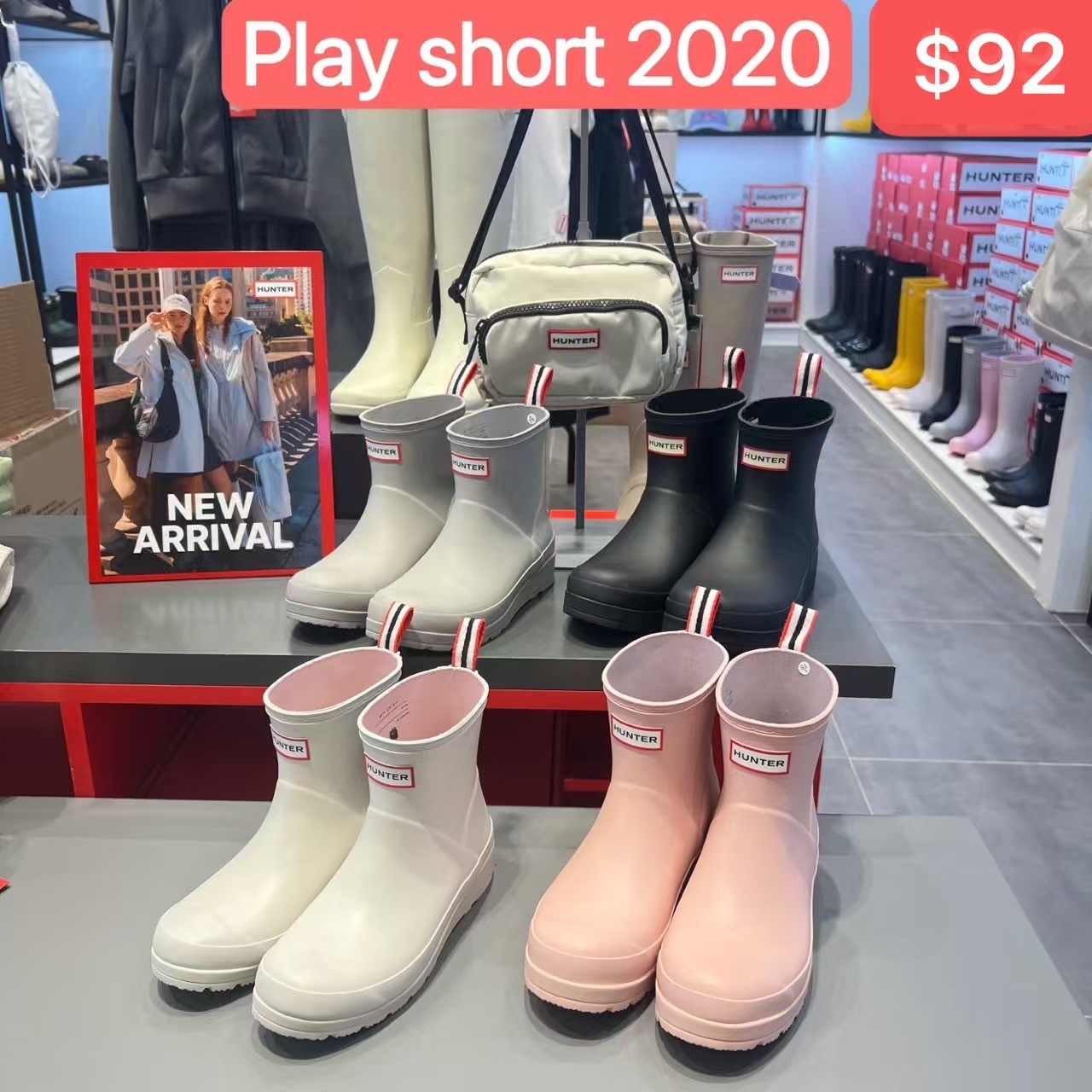 《限時團購優惠》HUNTER play short 2020 短筒雨boot (不設包郵優惠)