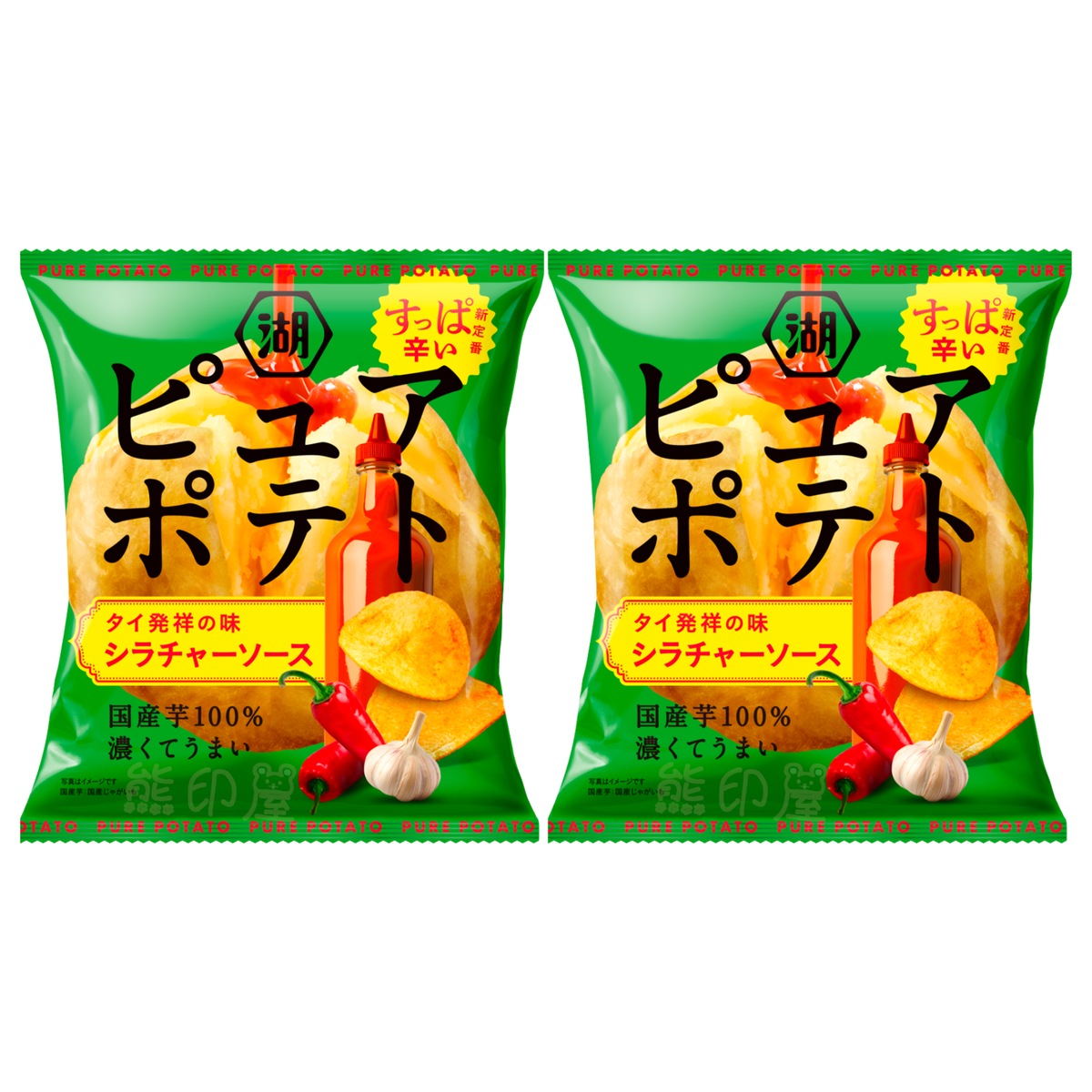 湖池屋 是拉差辣椒醬味薯片 52G X2