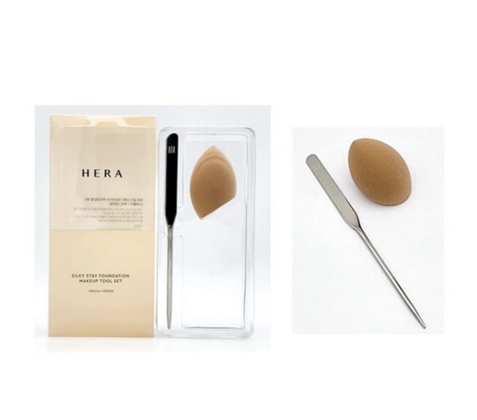 🈹🈹《現貨》Hera Silky Stay Foundation Makeup Tool Set (Spatula+ Sponge)🈹🈹