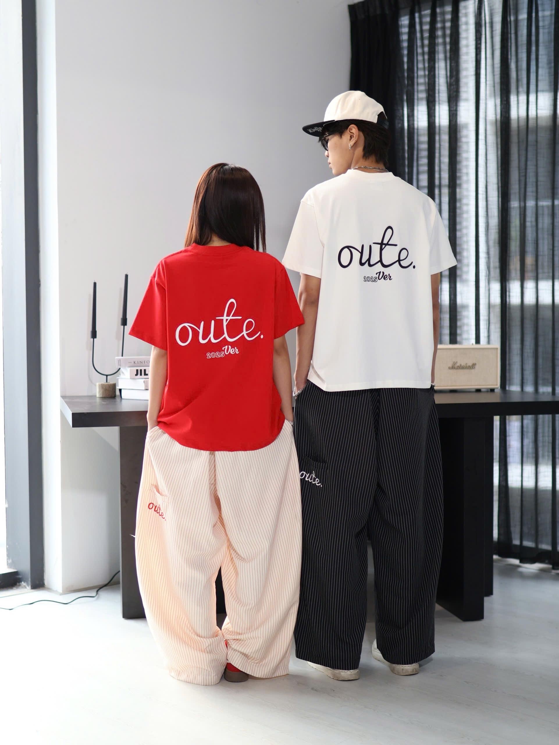 【預購】越南 Outerity 打折設計 Striped 男女同版 薄款透氣 直條紋 寬鬆長褲 條紋寬褲