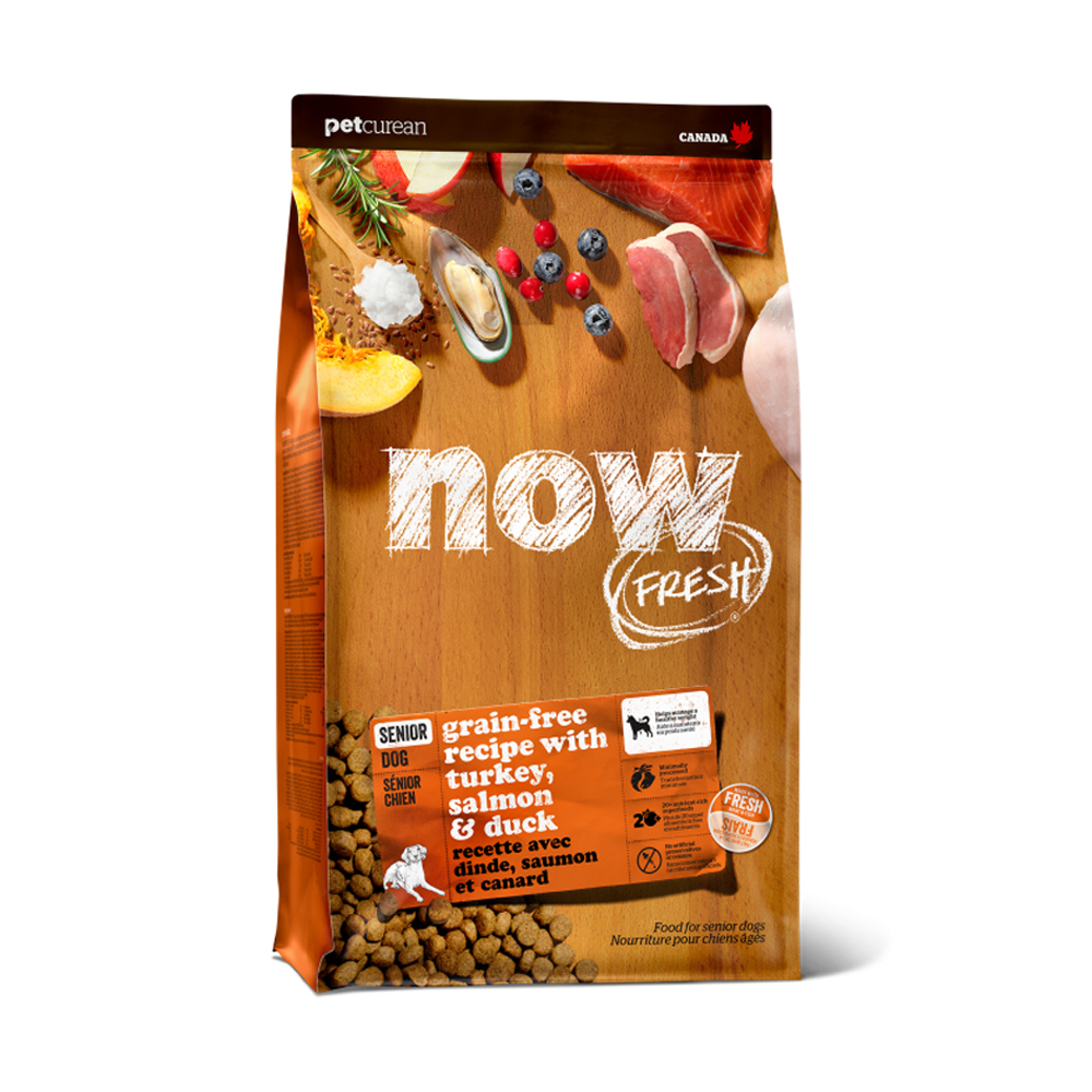 NOW Fresh 高齡犬 (老犬) 無榖物乾糧  (火雞,三文魚 & 鴨肉)