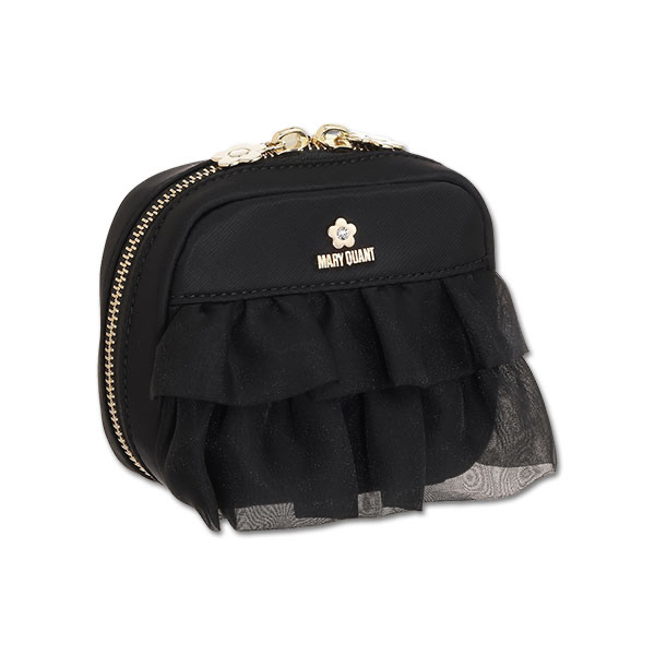 MARY QUANT / Tiered Sheer Cubic Pouch Mini