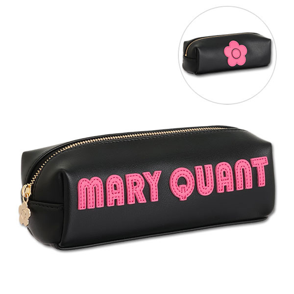 MARY QUANT / Retro Logo Patch Square Pen Case