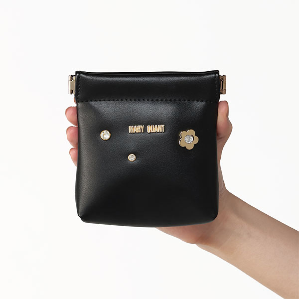 MARY QUANT / Metal Jewel Spring Clasp Pouch