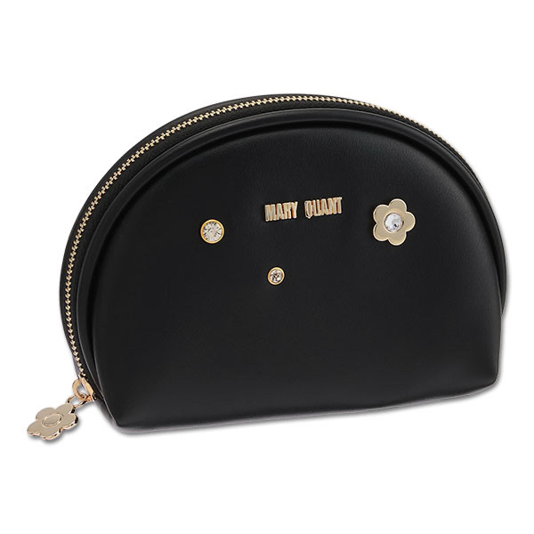 MARY QUANT / Metal Jewel Round Pouch