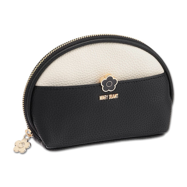 MARY QUANT / Bicolor Epo Daisy Round Pouch