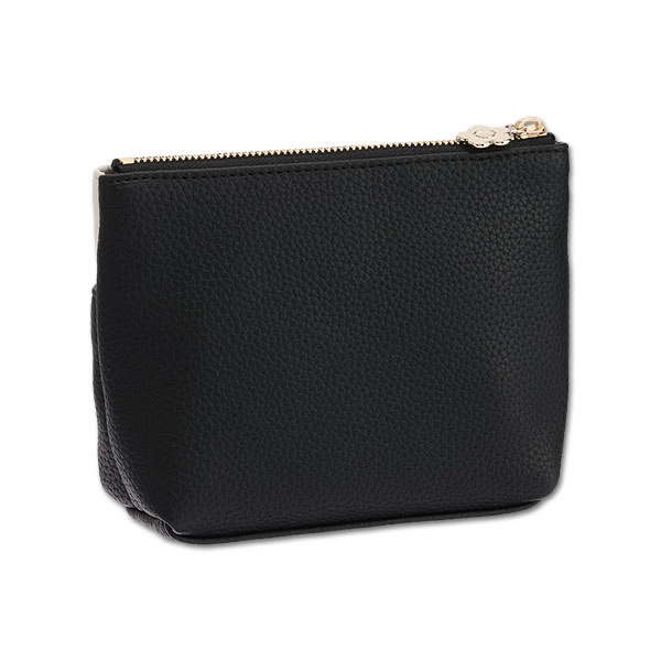 MARY QUANT / Bicolor Epo Daisy Boat-Shaped Mini Pouch