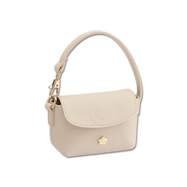MARY QUANT / Inner Suede Daisy Mini Bag Charm Pouch