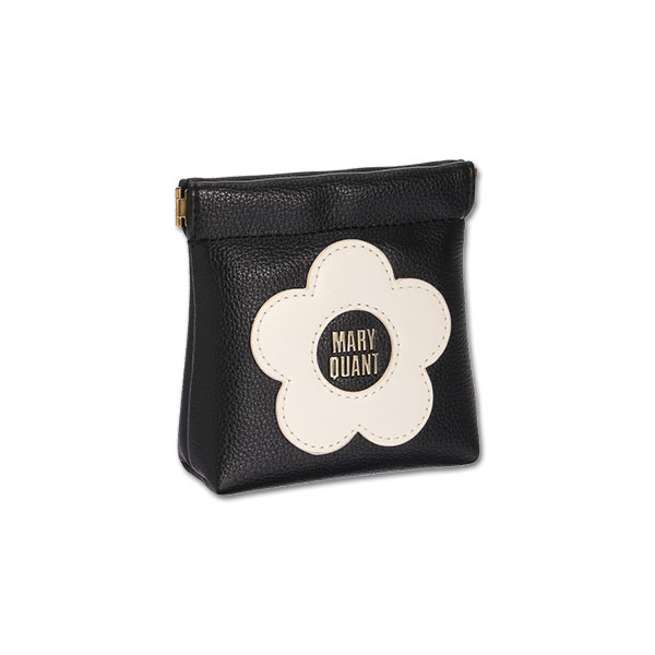 MARY QUANT / Center Logo Daisy Spring-Opening Pouch