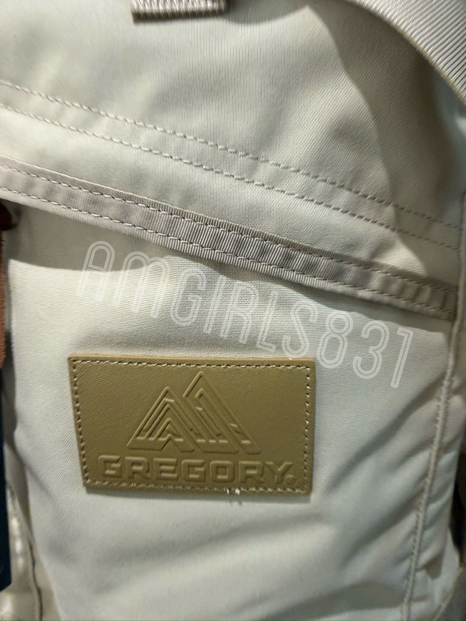 GREGORY 別注 FINE DAY LEATHER PATCH Desert sand 16L