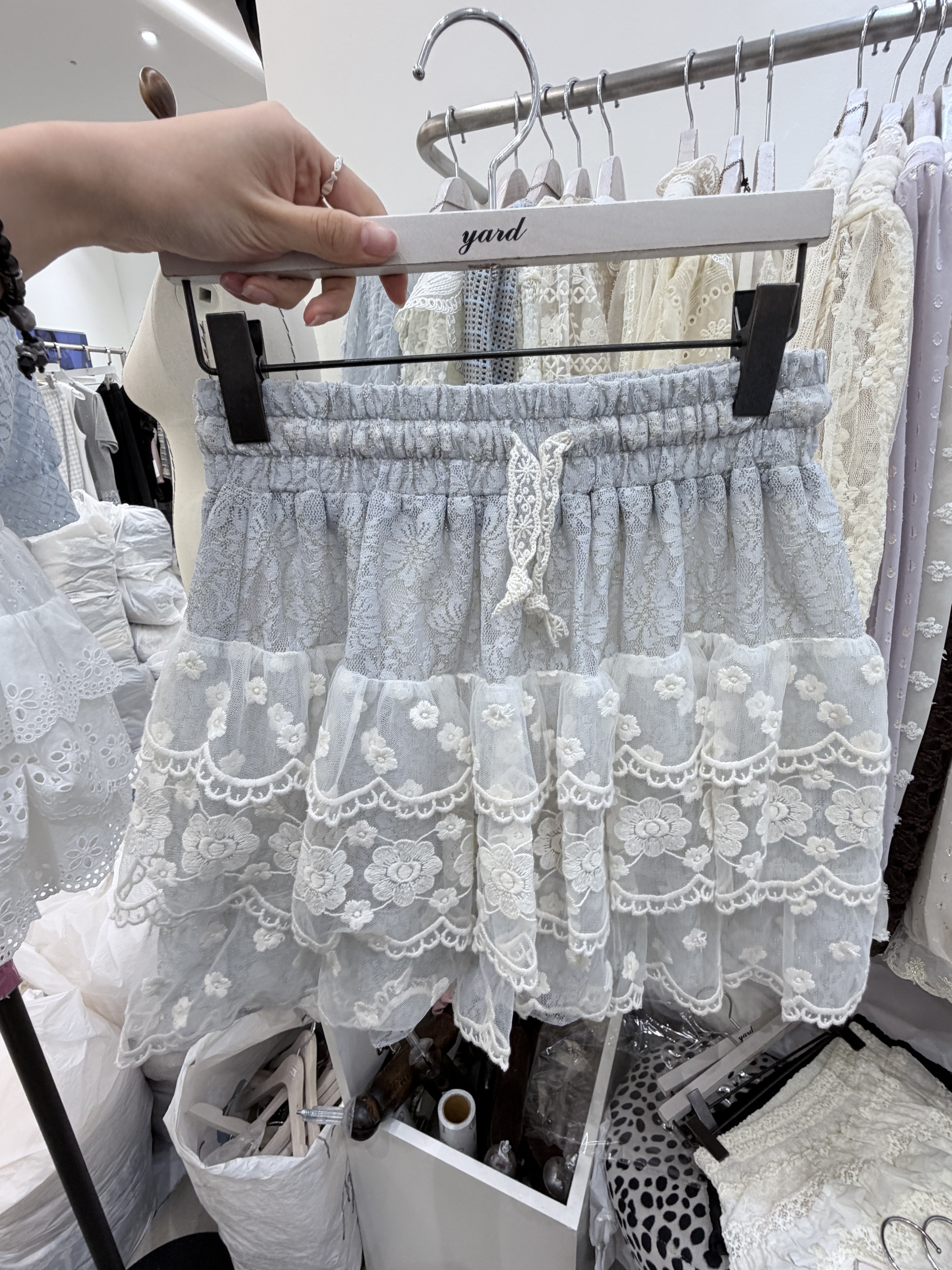 Y29   秋裝LACE橡根褲 腰24-46 HIP50 長15 $499