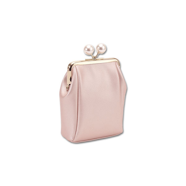 MARY QUANT / Embossed Daisy Pearl Clasp Multi Pouch