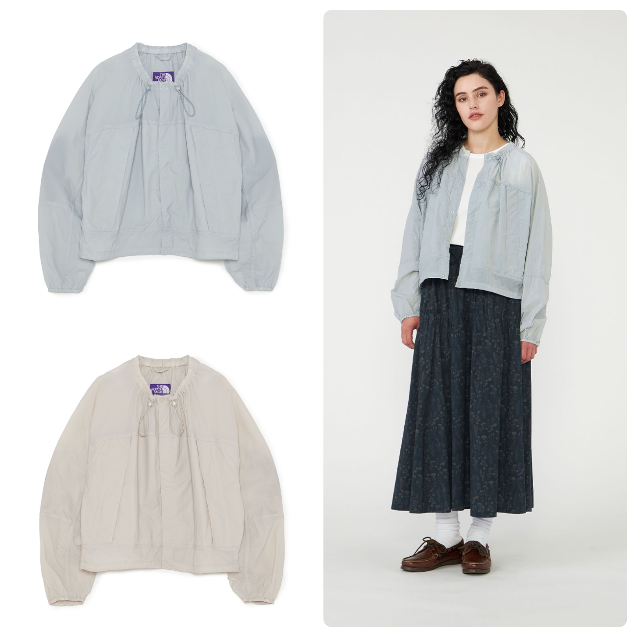 預購┃TNF 紫標 Field Shirred Jacket 防潑水 機能 夾克 外套 女款