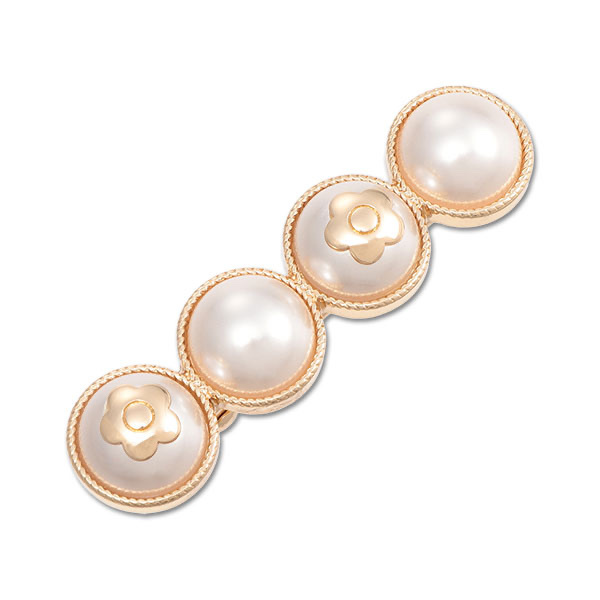 MARY QUANT / Ornament 4 Pearl Alligator Clip